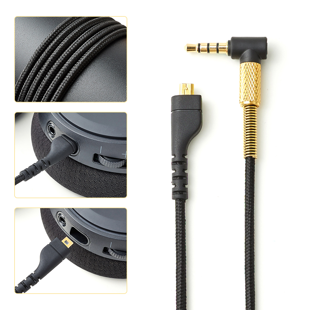 thumbnail image 3 of Cable de auriculares Adaptador de cable de audio para auriculares de 2 m para SteelSeries Arctis 3 5 7 Pro, 3 of 9